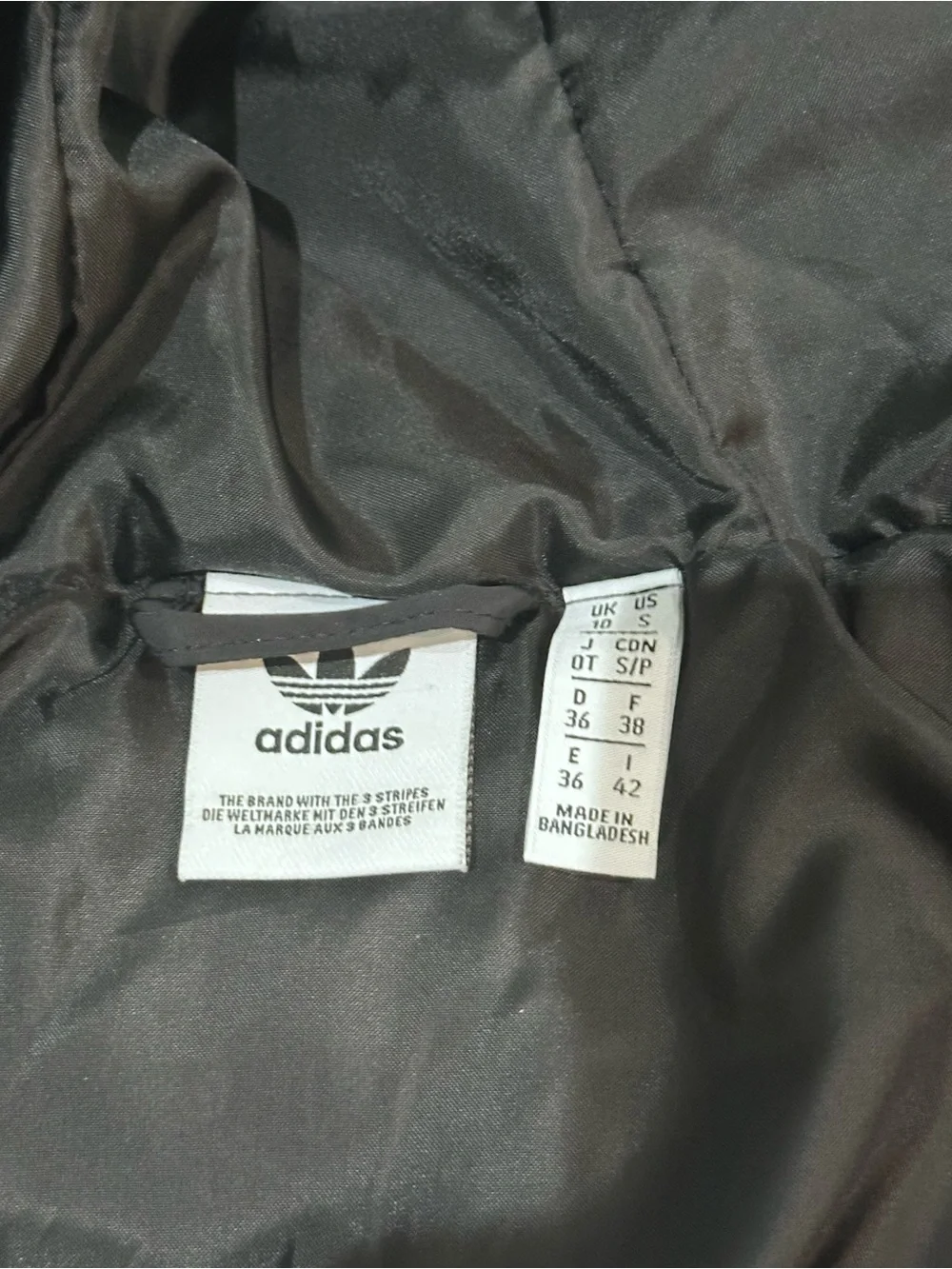 Adidas Originals Puffer black jacket women small